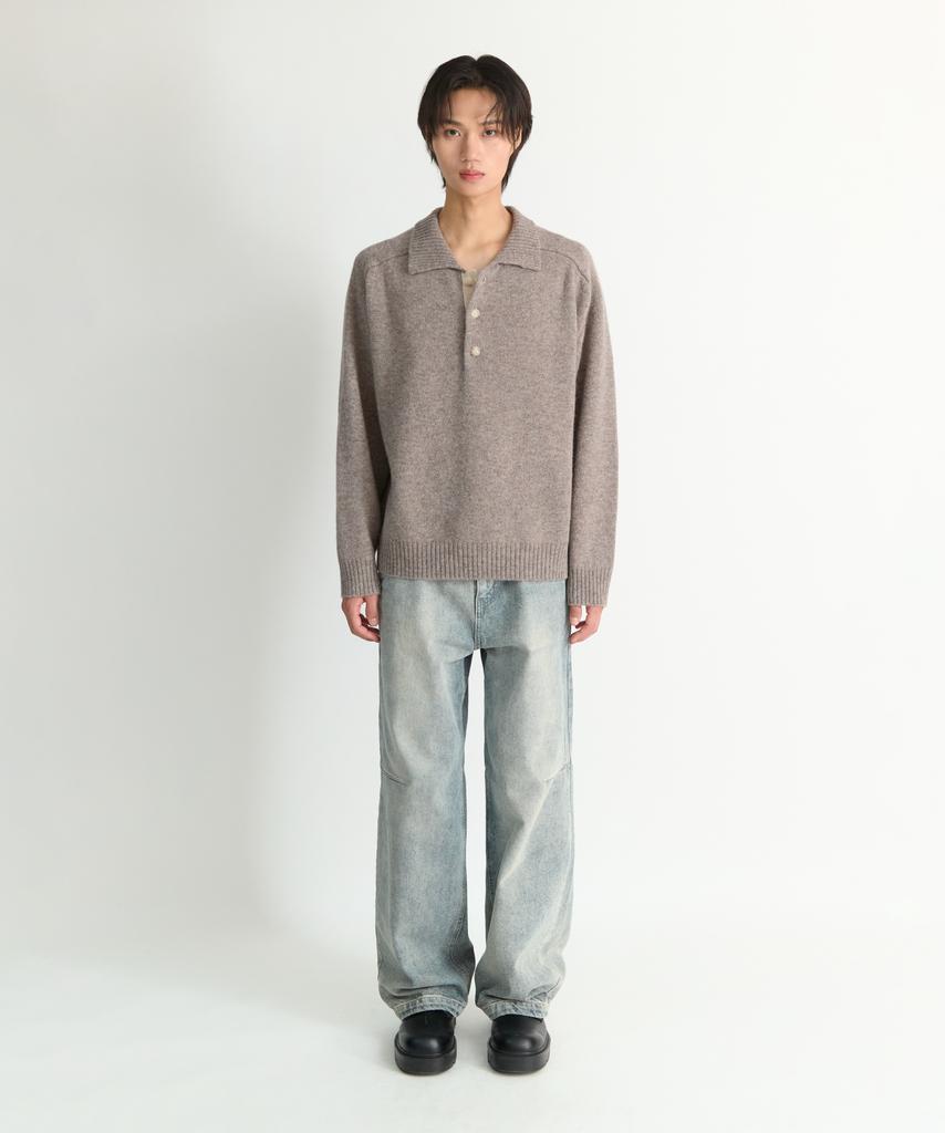 NONBLANK Wool Collar Knit_Dormouse Beige
