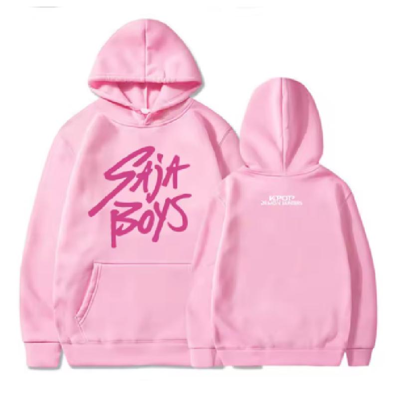 KPop Demon Hunters Saja Boys Hoodie Long Sleeve Movie Printing Sweatshirt Hooded Fleece Casual Female Pullovers Streetwear Women