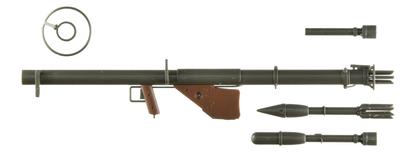 TOMYTEC Little Armory STUDY1942 LA092 M1A1 Bazooka Typ Plastikowy Model