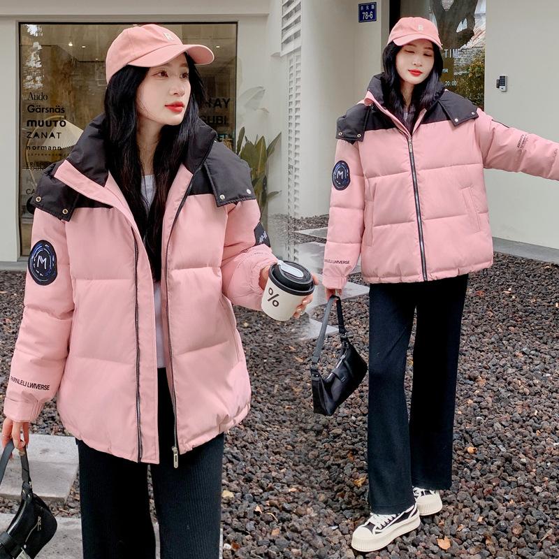 Daunenjacke Damen Baumwolljacke 2025 Winter Neu Koreanische Version Locker Verdickt Warm Brotjacke Paarkleid Kurzer Mantel