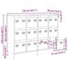 VidaXL Buffet Pink 135x39x103,5 Cm Cold-rolled Steel, Storage Furniture, Kitchen Storage Furniture, Furniture of 3307174