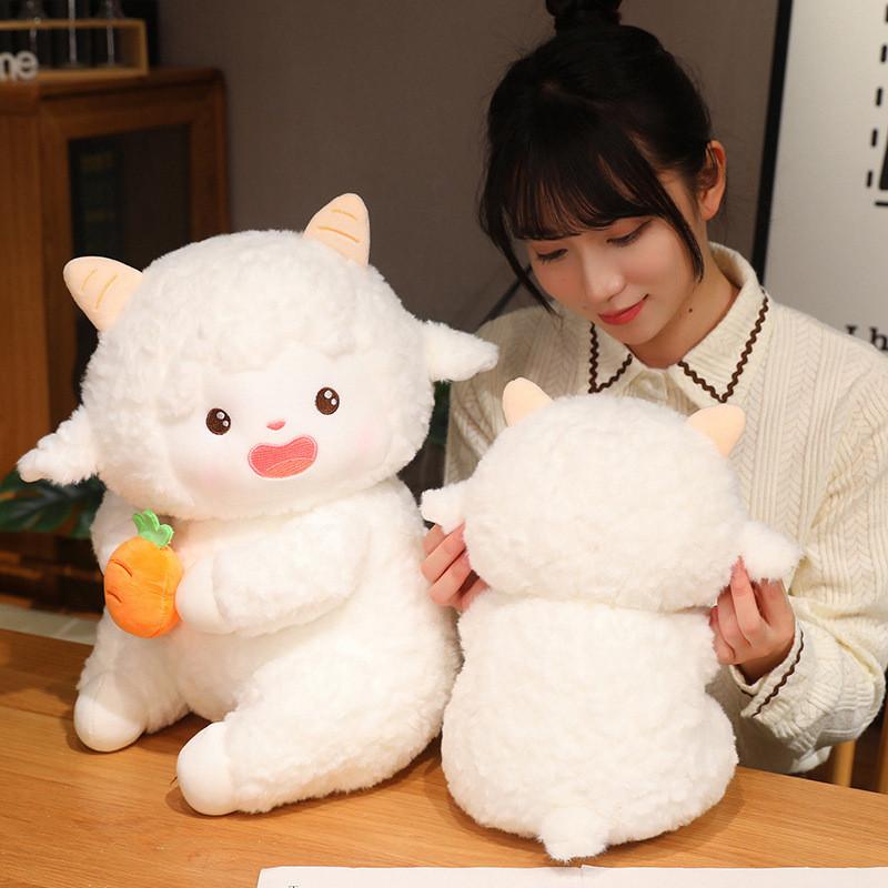 Plush Lamb Articulated Toy With Movable Joints Stuffed Animal Doll Kids For