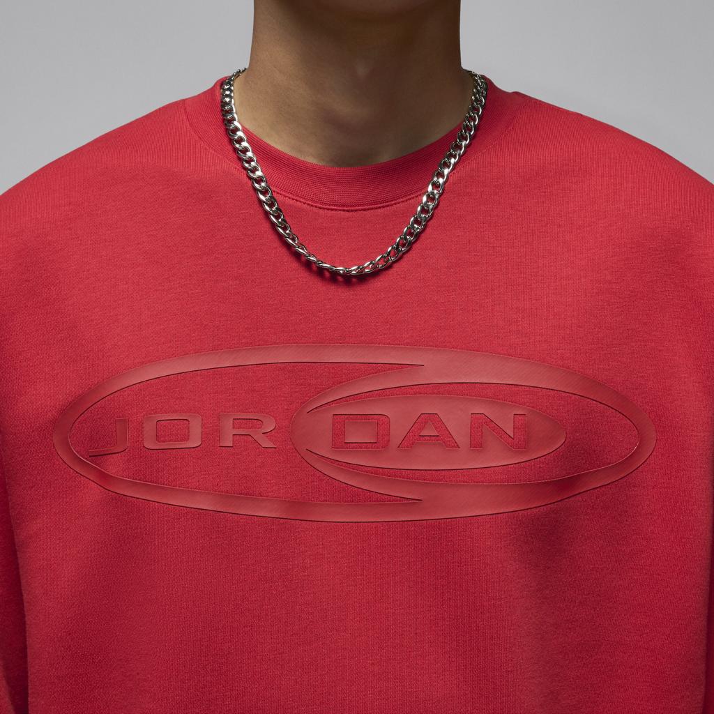 Jordan As M J Ess Y2K Gfx Crew Neck Comfortable Pullover Solid Color Long Sleeve Sweatshirt Men Sweatshirt Red HV9284636