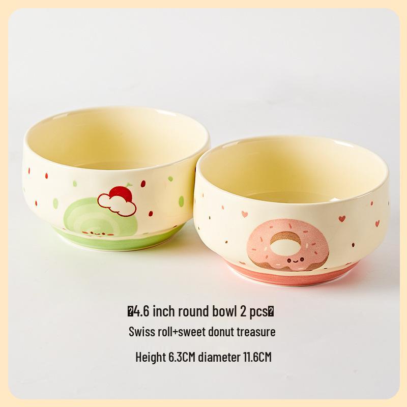 

2025 Нова Мила Мультяшна Дитяча Керамічна Миска для Фруктів та Їжі