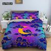Sun and Moon Duvet Cover Set Tarot Pattern Bedding Set King Size for Bedroom Microfiber Comforter Cover Set for Kids Adults Gift