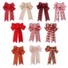 1/6pcs Large Christmas Bow Decorative Christmas Wreaths Ribbon Bows Xmas Tree Decoration Home Party Decor DIY Gift Wrapping