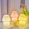 1Pc Creative Glass Table Lamp Retro Xiaohongshu Mushroom Lamp Homestay Study Ins Night Lamp Bedroom Sleep Bedside Lamp