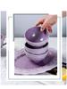 Nordic Style Purple Ceramic Tableware Set: Retro French Bowls, Plates & Dishes - Perfect Housewarming Gift