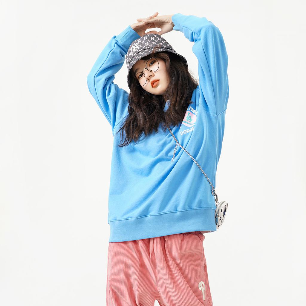 New MLB Los Angeles Dodgers Sweatshirts Unisex Blue 3AMTL0121-07BLS