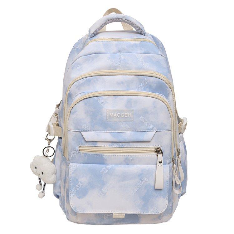 Schoolbag female simple new large-capacity student backpack junior high school students niche high value leisure travel backpack