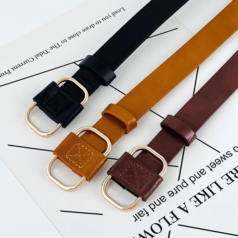 No Hole Simple Versatile Women S Belt For Jeans Casual Use