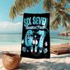 1PC Custom Name "Six Seven Adventure" Beach Towel Highly Absorbent And Sand-Resistant Towel for Swimming, Pool, Yoga, And Travel Lightweight