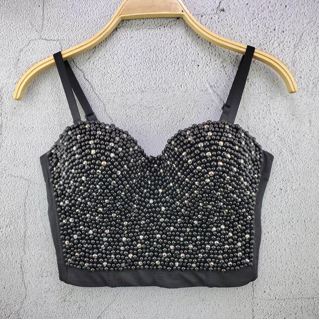 Versatile Bra Summer Sports Solid-color Short Strapless Tank Top for Women As An Inner Layer with A Halter Neckline and Backless Design Tank Tops