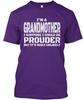 Proud Grandmother T-Shirt Made in the USA Size S to 5XL