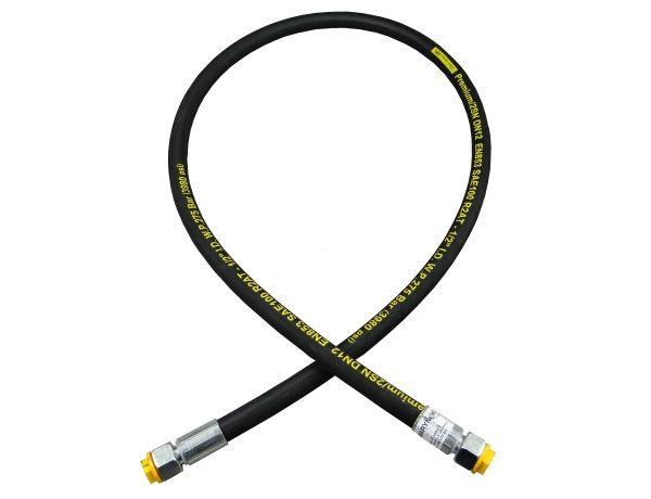 Hydraulic hose 275 bar thread M22x1.5 straight -1600mm DN12-2SN 7214/07-09-000/0 , 7274/07-070/0 Troll (AA-13-1600; P11P11) 27.5MPa Waryński