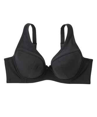 Cotton Gentle On Full H75 Women's Bra, Blend, Skin, Cup, Black,