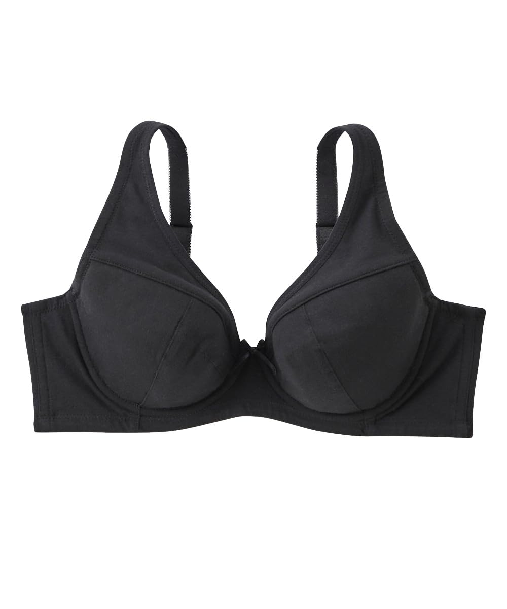 

Nissen Cotton Full G80 Women s Bra, Skin-Friendly Blend, Cup, Black,