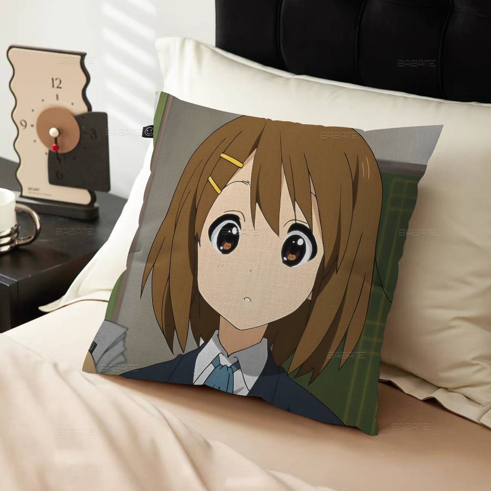 Anime Kawaii Girl K-On Cute Pillow Cushion Cover Pillowcase Living Room Sofa Home Decor Customized
