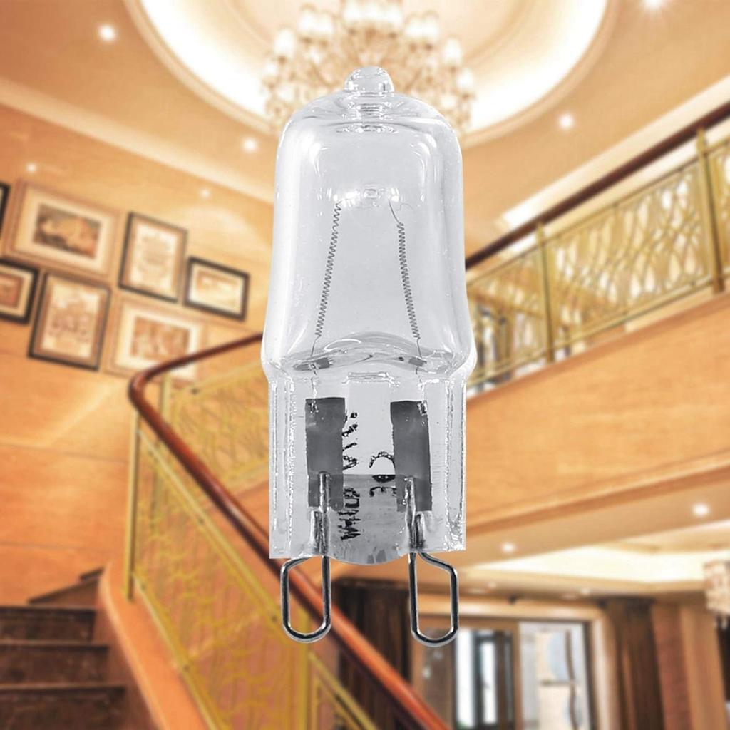 AUNMAS 10Pcs G9 Base Halogen Light Bulb LED Light Bulb 120V 40W 2900K Lighting Replacement Home Chandelier Under Cabinet Warm White Bright