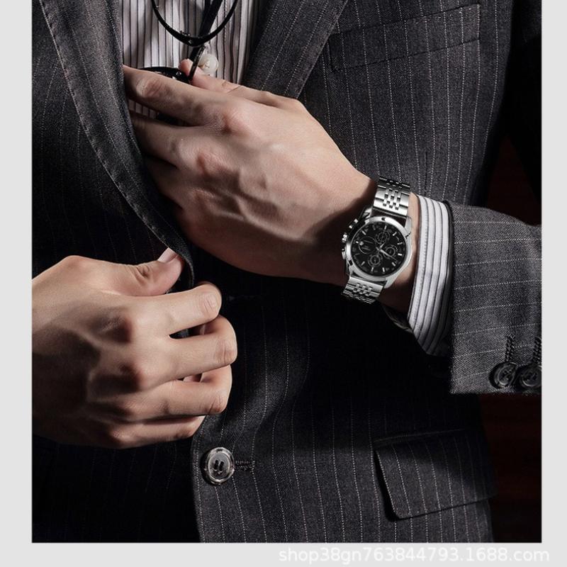 Nerezový náramek pro 20mm 21mm 22mm 18mm 19mm řemínek k hodinkám pro Tissot T006 MIDO Classic Oris Seiko Zakřivený konec řemínku k hodinkám