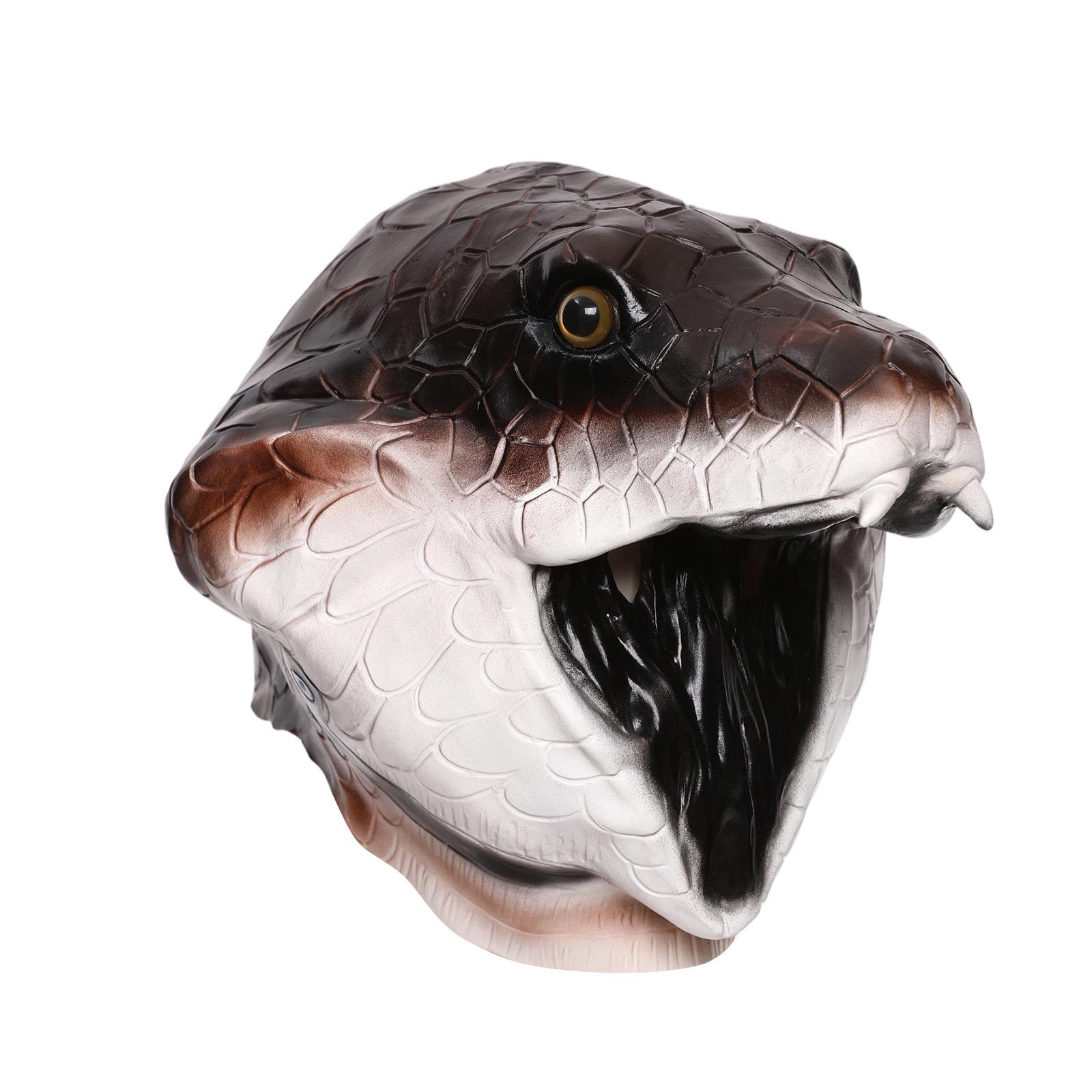 Cobra Snake Bat Latex Halloween Mask - Scary Horror Prank Prop