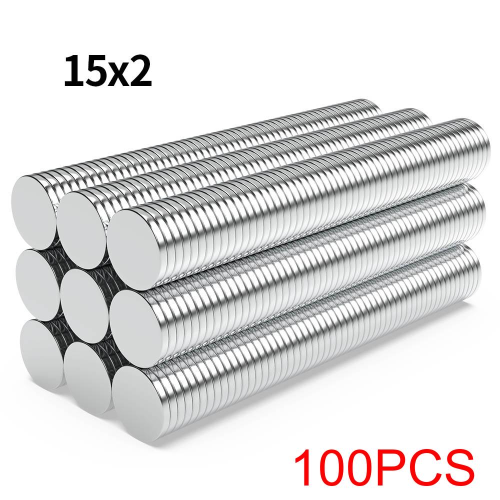Super Strong Neodymium Magnet N35 NdfeB Permanent Magnetic imanes Round Powerful Magnets Refrigerator 15x1 15x2 15x3 15x4 15x5