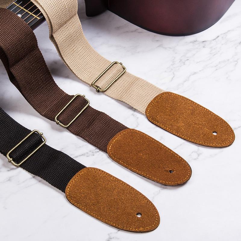 Gitarrenzubehör-Set – Verstellbarer Gurt, 10 Plektren, Plektrum-Tasche, 5 Gurtschlösser, Lederbandknopf & Bindeseil