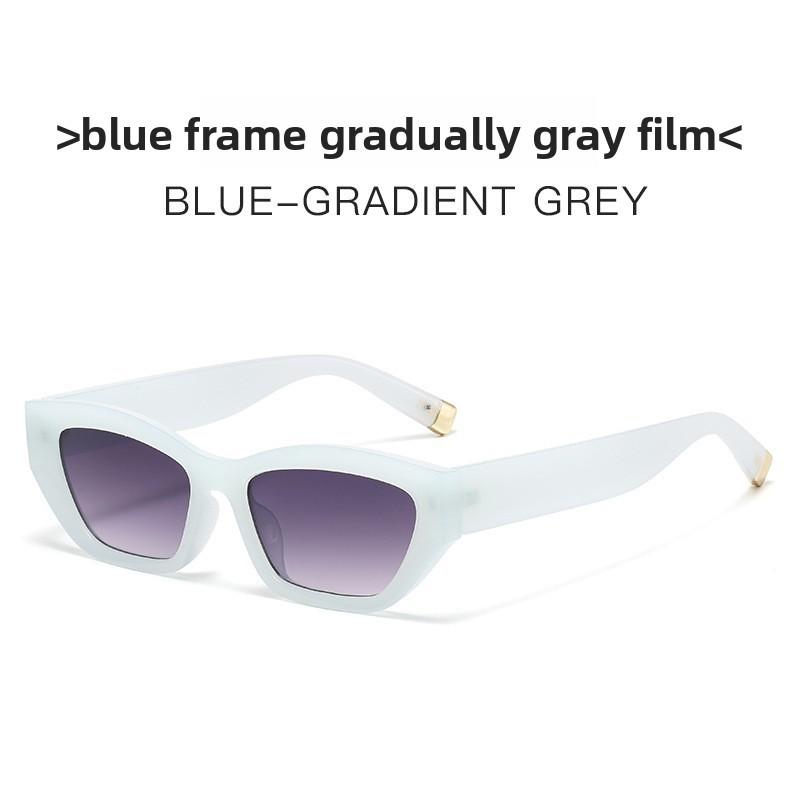 

Geometric Cat Eye Sunglasses With Uv400 Protection For Fashion Shopping And Outdoor Travel синій