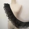 Sheer Organza Material Scalloped Edge Frill Ribbon Double Layer Lace Trim  Curtain Decoration
