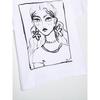 Fashion Style New Autumn New Fashion Women's Clothing Girl Pattern Print Short Sleeve T-shirt 5644817 250