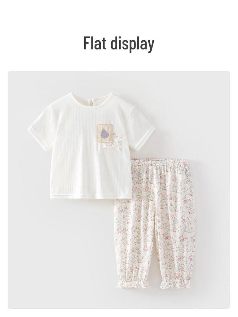 Infant Long-Sleeve T-Shirt & Leggings 2-Piece Set - Summer Outfit for Kids