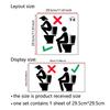 Toilet Sticker Waterproof Vinyl Wallpaper Home Decor For Bar Bathroom Toilet Stickers Wall Art Decal