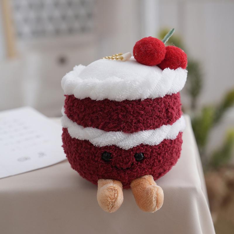 Jellycat Gradient Cute Cherry Cake Cartoon Plush Pendant For Birthday Gift