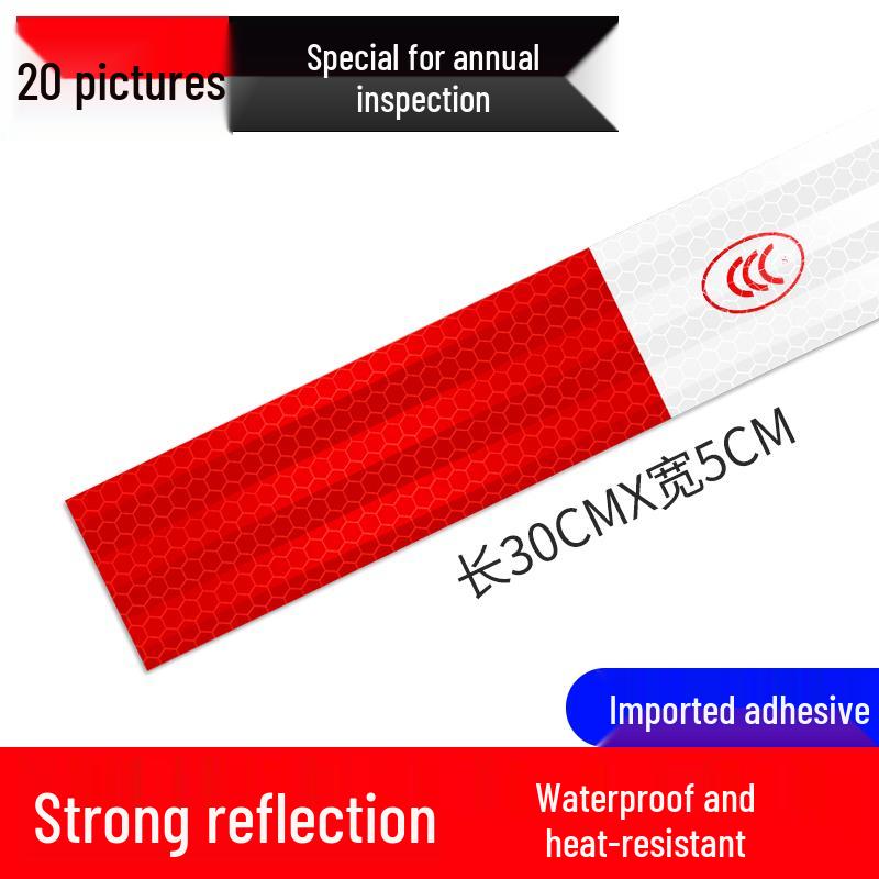 High Brightness Reflective Stickers for Truck and Car Inspection – Warning Film Strips