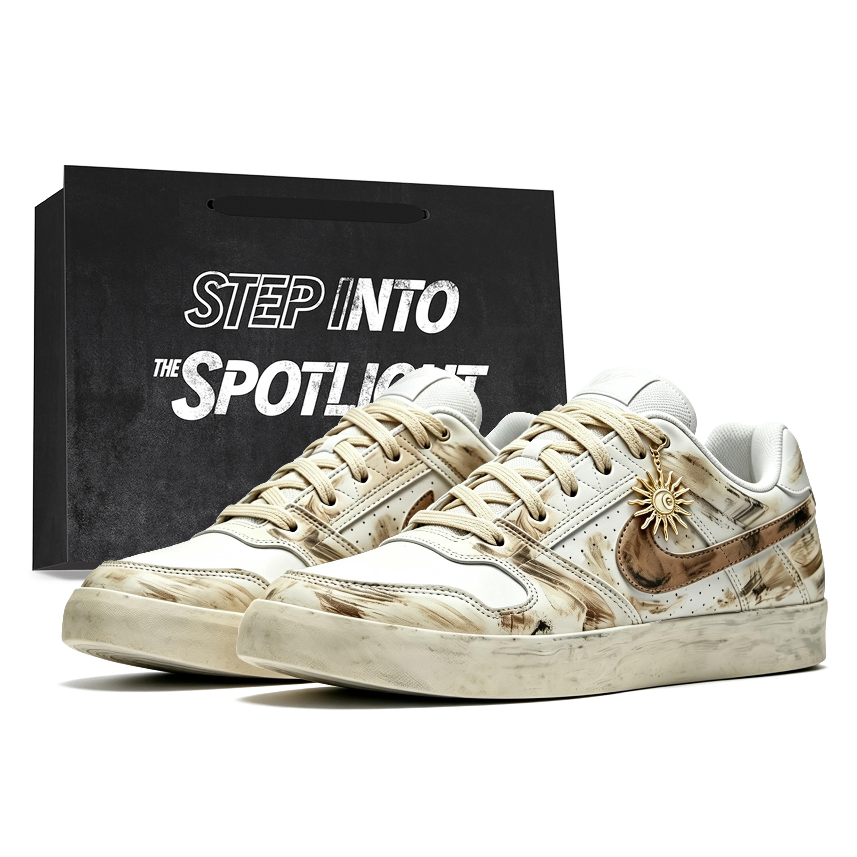 

Nike SB Delta Low top Skateboard Shoes Unisex Ecru Khaki 942237-112(Teamdudu-2.0) 44.5