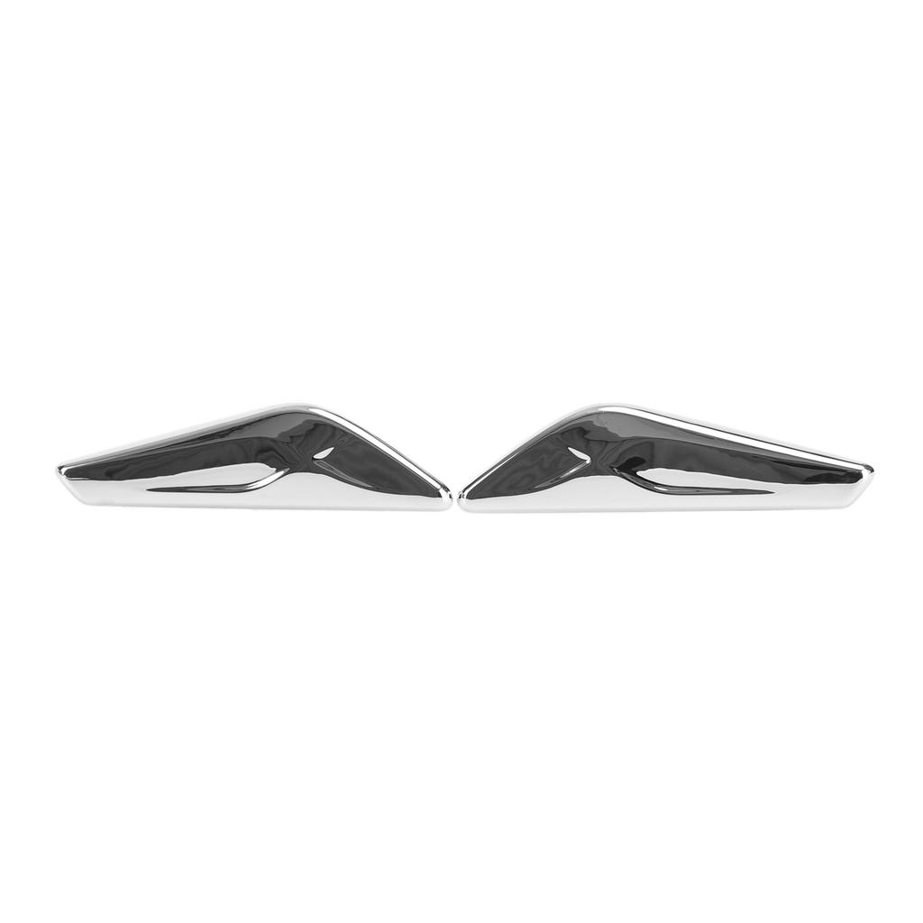 Pair Chrome Front Side Fender Trim Finisher 51117338569/570 For BMW F25 F26 X3