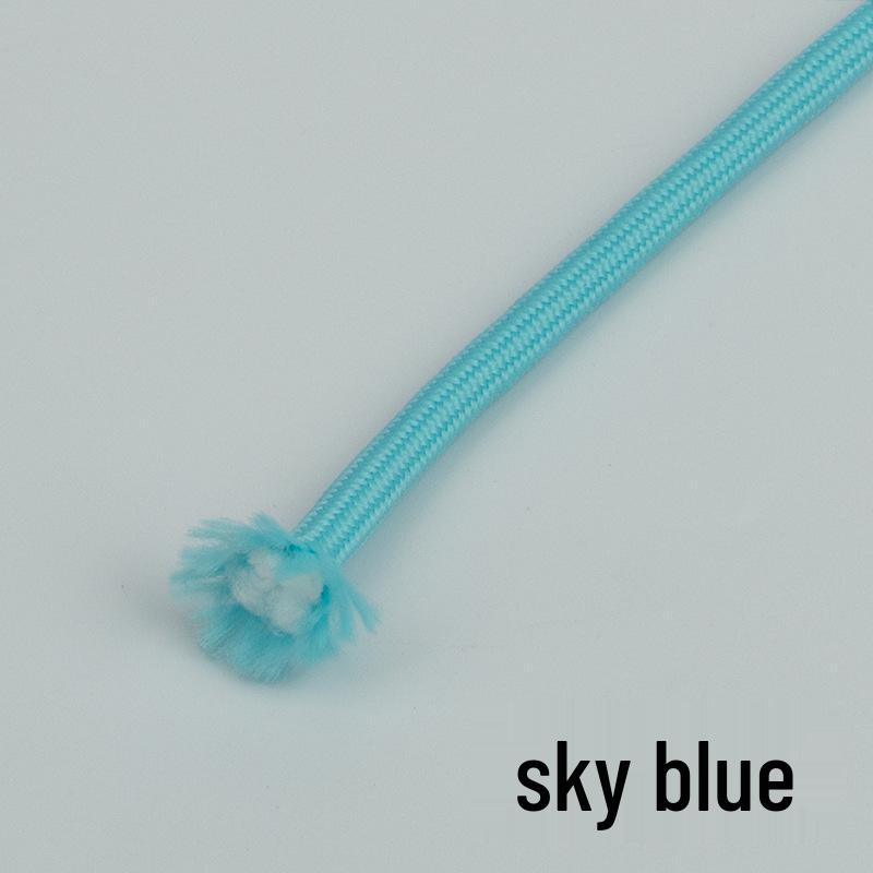 5mm Thick Colored Round Polyester Core Rope - Wear-Resistant for Binding, DIY Weaving, Clothing Waistbands, Hats, or Pants.