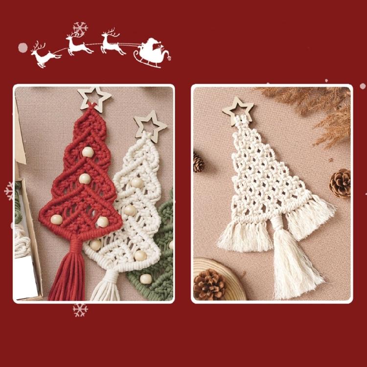 Christmas Tree Macrames DIY Kits for Adult Beginners XmasTree Wall Decoration