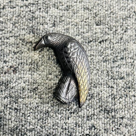 Brass Raven Crow Handle Designer Black Wooden Walking Stick Cane Gift London Seller Birthday Gift