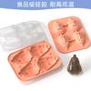 Upgraded 4 Penguin Ice Hockey Mould Ice Cube Ice Box Food Grade DIY Silicone Mould