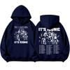 Günlük Rahat Giyim İçin Unisex Hafif Uzun Kollu Baskılı Kapüşonlu Sweatshirt