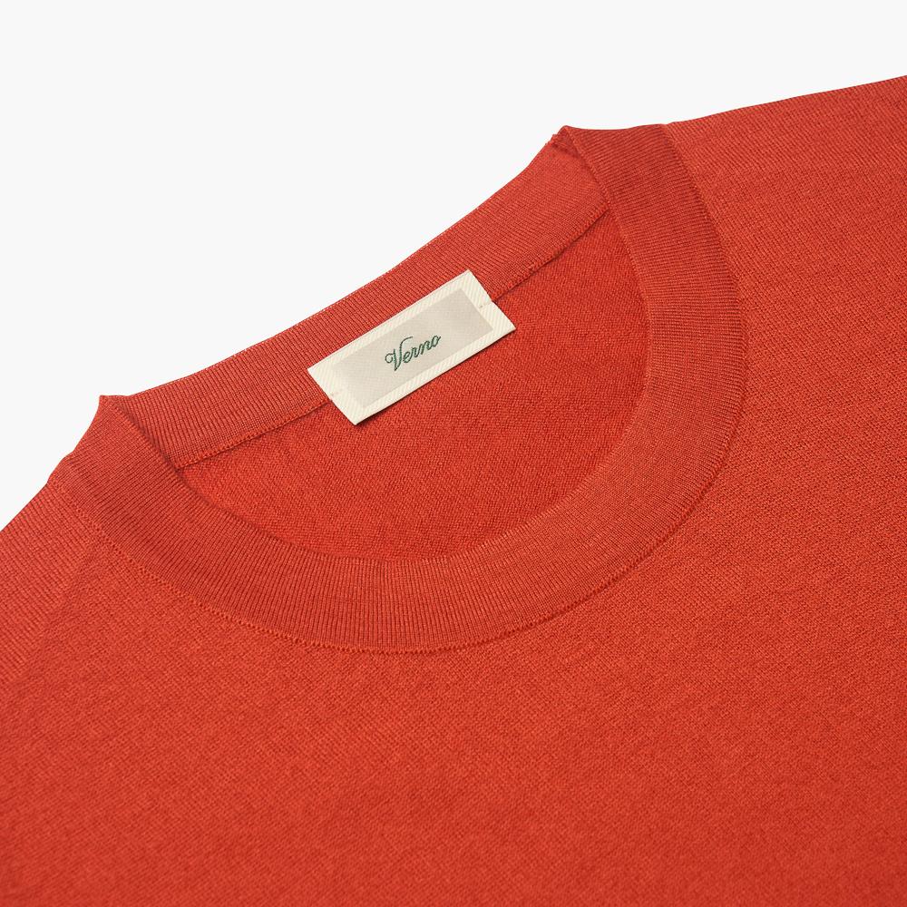 VERNO 24Fw Round-Neck Knit Orange
