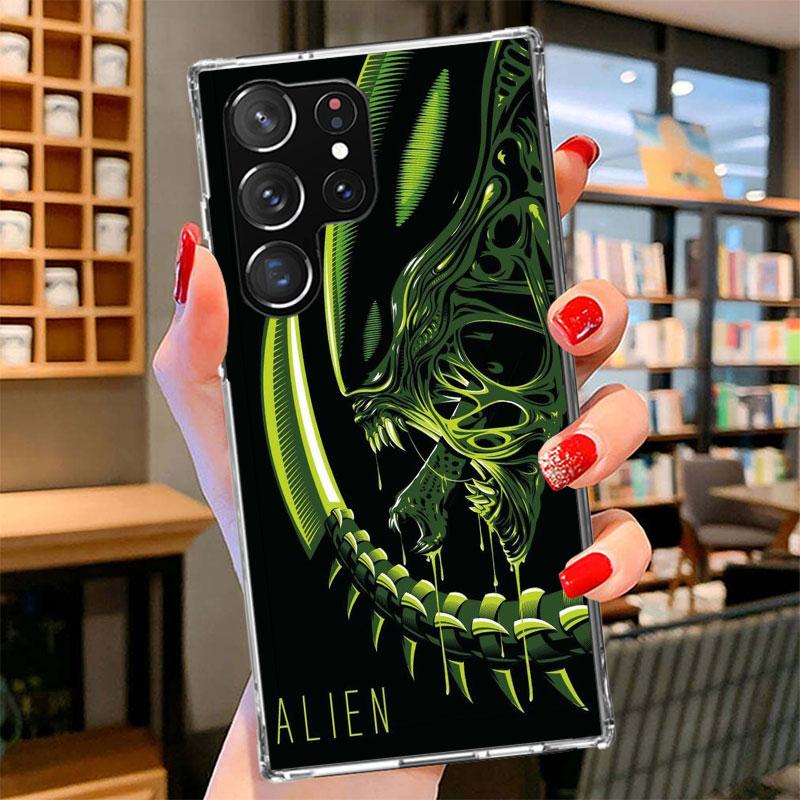 Cool A-Alien X-Xenomorph Phone Case For Samsung Galaxy S26 S25 Edge S24 Ultra S23 S22 Plus S21 S20 FE Soft Fundas Shell Galaxy S