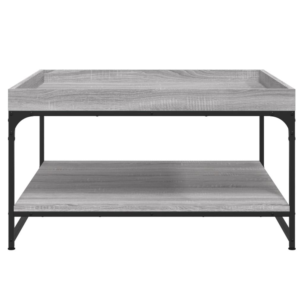  Coffee Table, Grey Sonoma Oak, 80x80x45 Cm