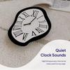 Silents None Ticking Wall Clocks Battery Operated,Decorative Clock for Bathroom Kitchen Living Room Decorative Clock