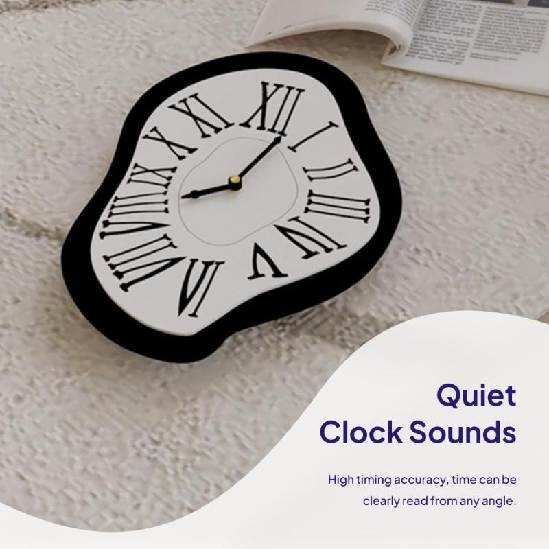 Silents None Ticking Wall Clocks Battery Operated,Decorative Clock for Bathroom Kitchen Living Room Decorative Clock