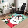 Custom Name Christmas Santa Claus Printed Carpet, for Office Chair Living Room Bedroom Kitchen Room Decor Gifts.
