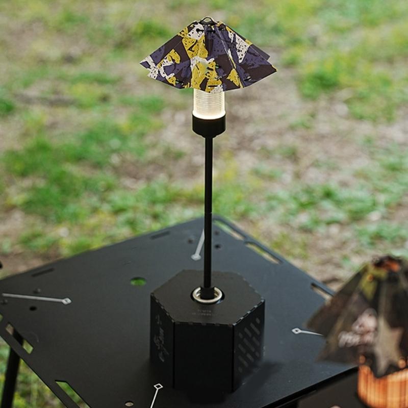 Folding Umbrellas Tent Light Shade Portables Outdoor Umbrellas Tent Lampshades for Outdoor Camping Hiking