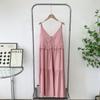 Suspender Skirt with Chest Pad Long Artificial Cotton Nightdress Female Summer New Sexy Pure Color Dress Nipple Coverage Homewear