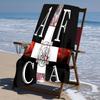 proof beach towel with AFC Ajax pattern - soft,absorbent,quick-drying,machine washable - perfect for swimming,camping,bathing